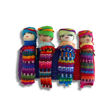 Handmade Worry Doll Boho Hair Clip - Guatemala