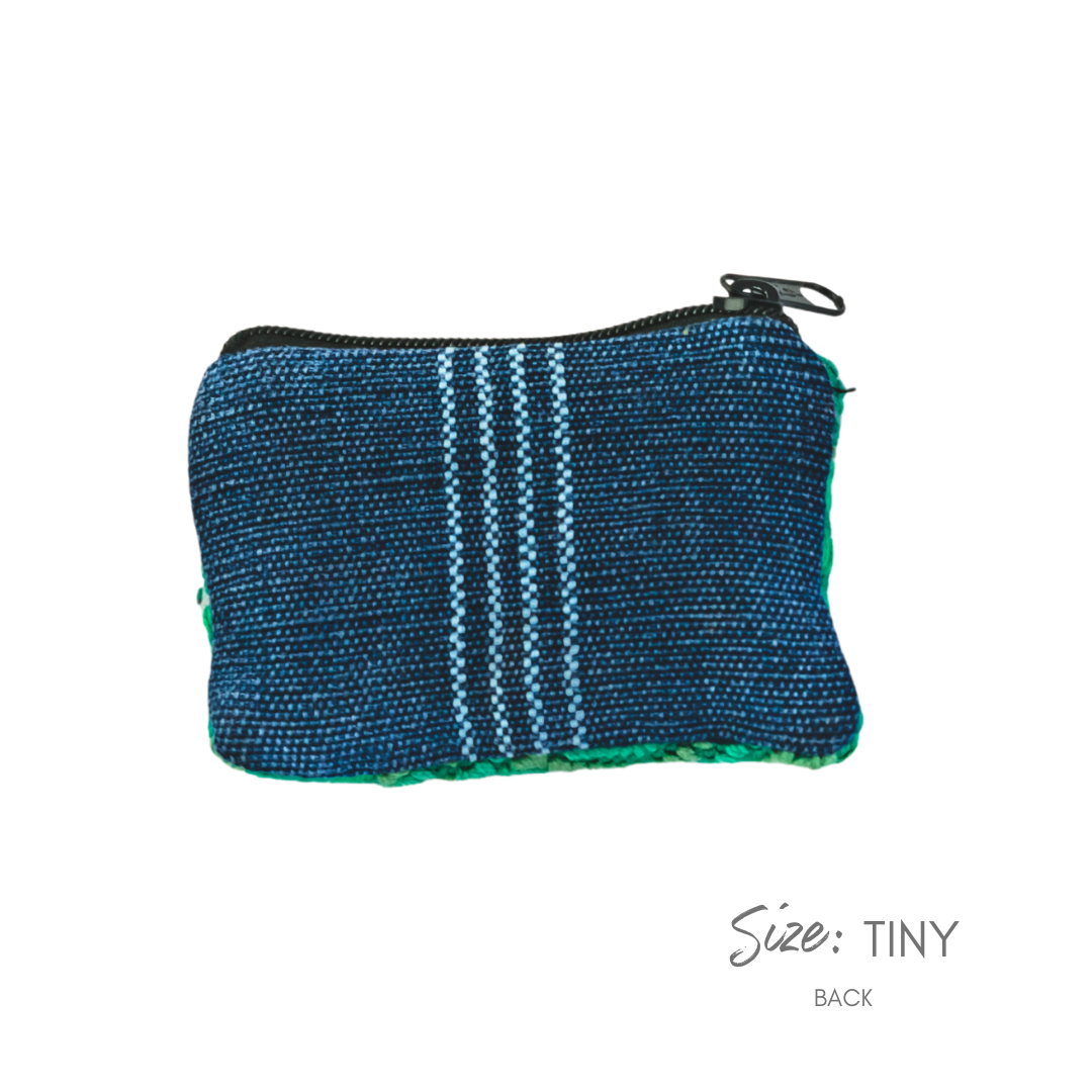 Maya Up-cycled Huipil Cosmetic One-of-a-Kind Bag (Tiny) - Guatemala