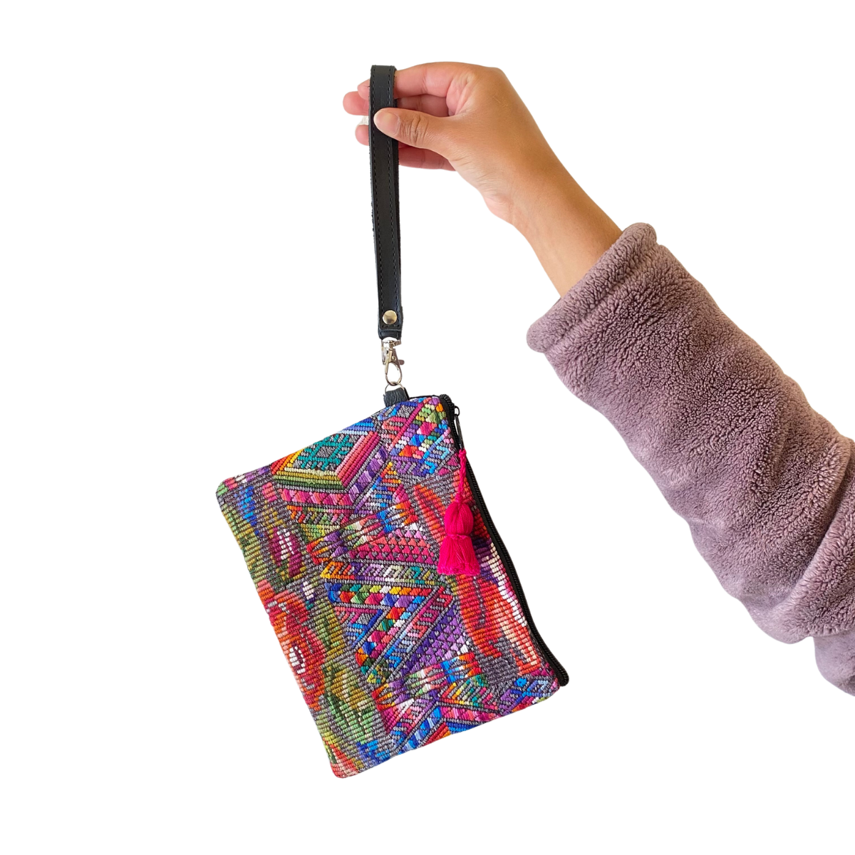 Gitana Huipil Upcycled Wristlet - Guatemala