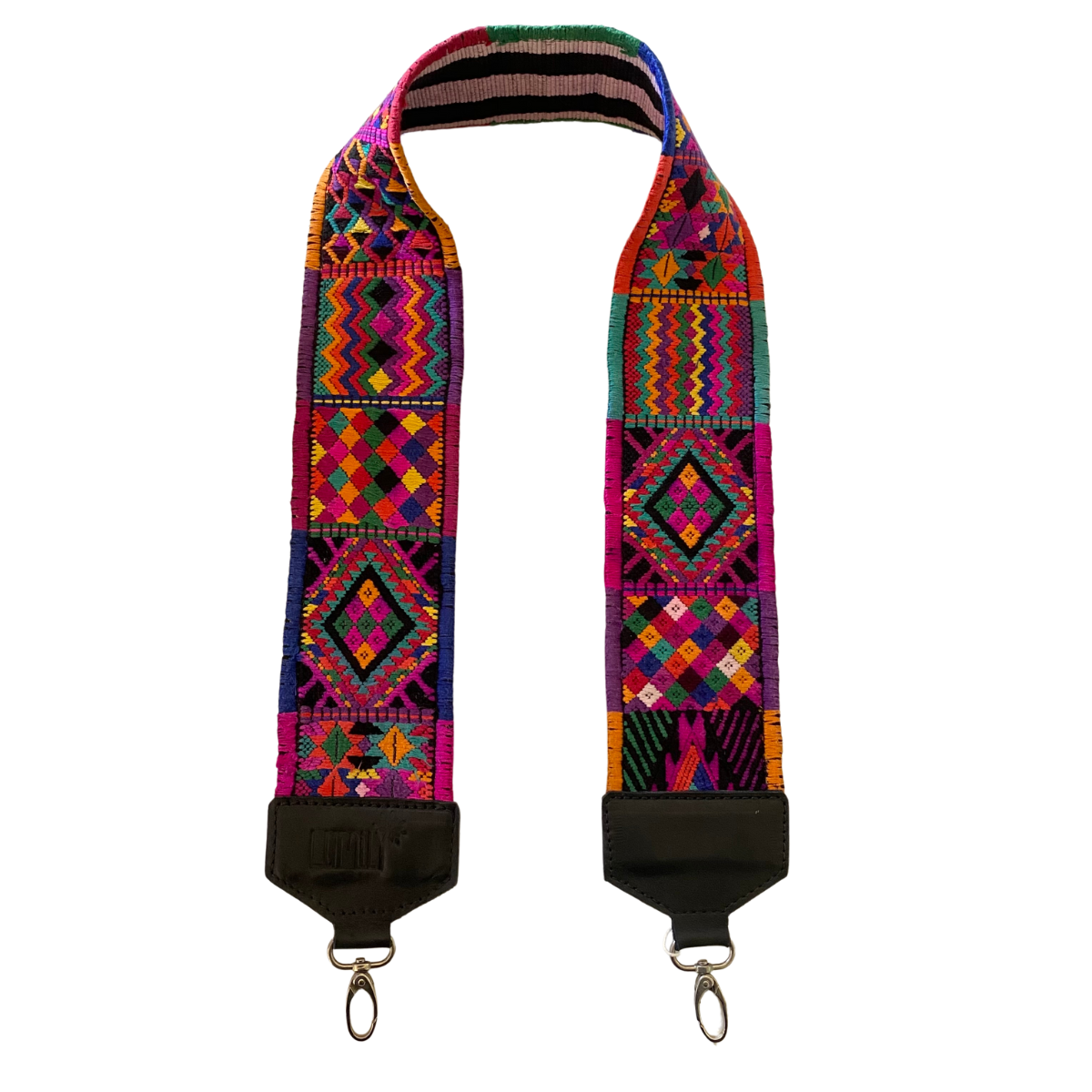 Leather Vintage Upcycled Purse | Camera | Guitar Strap - Guatemala