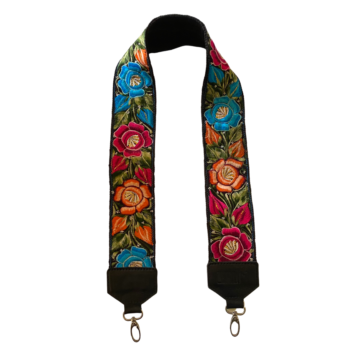 Leather Vintage Upcycled Purse | Camera | Guitar Strap - Guatemala