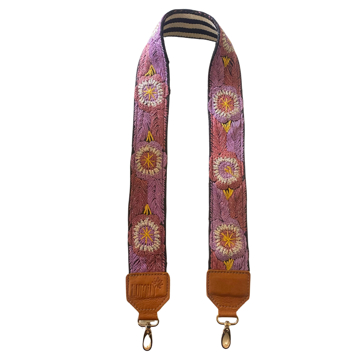 Leather Vintage Upcycled Purse | Camera | Guitar Strap - Guatemala