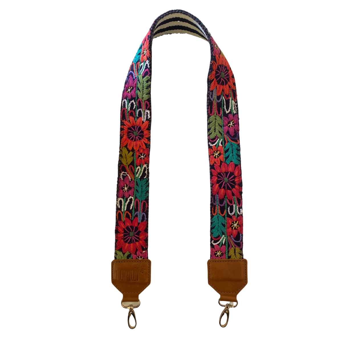 Leather Vintage Upcycled Purse | Camera | Guitar Strap - Guatemala