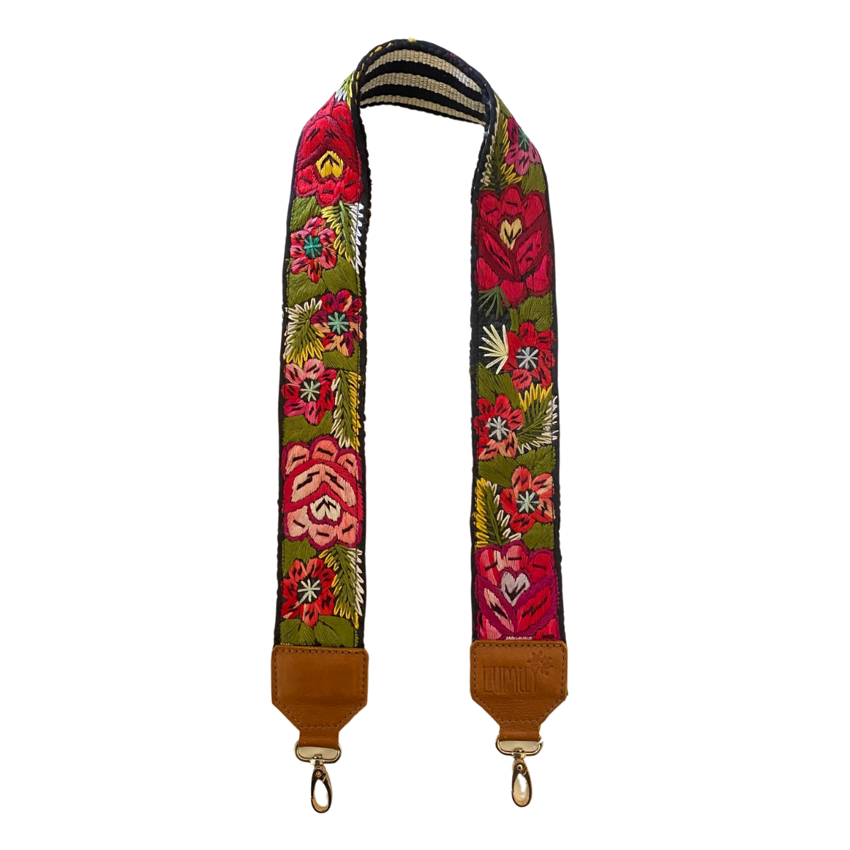 Leather Vintage Upcycled Purse | Camera | Guitar Strap - Guatemala