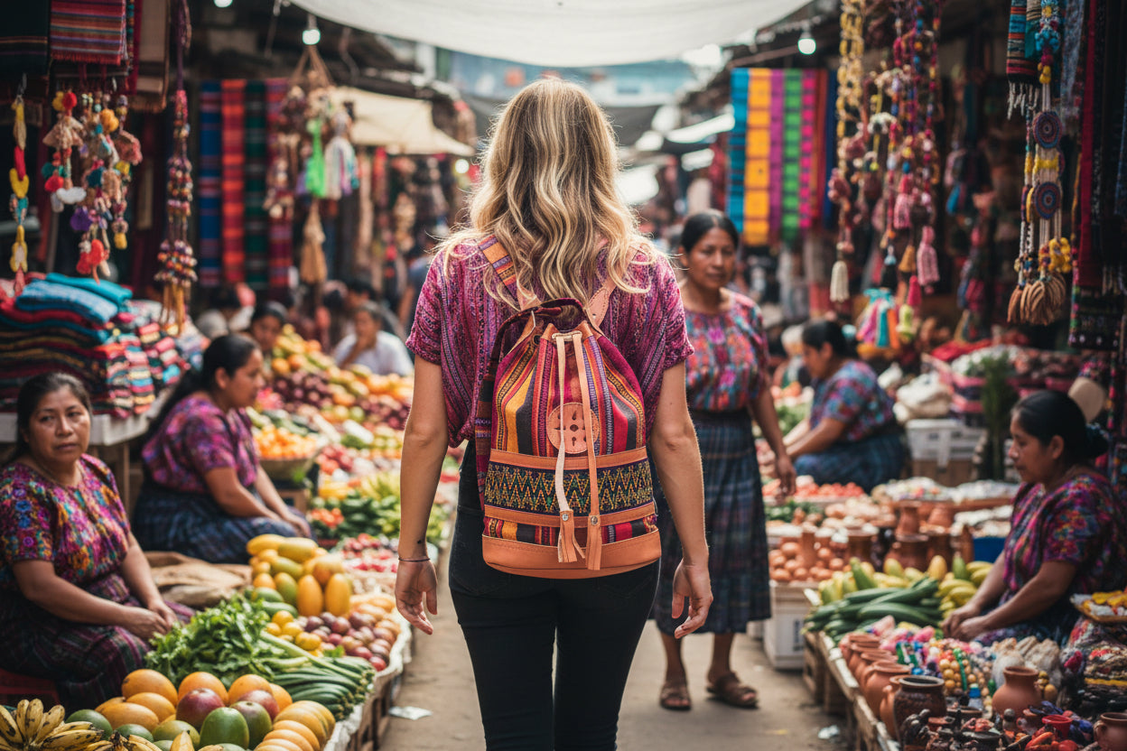 Anita Crossover Boho Upcycled Purse - Guatemala