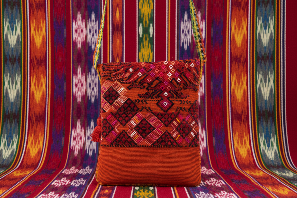 Messenger Up-cycled Huipil Crossbody One-of-a-Kind Bag - Guatemala