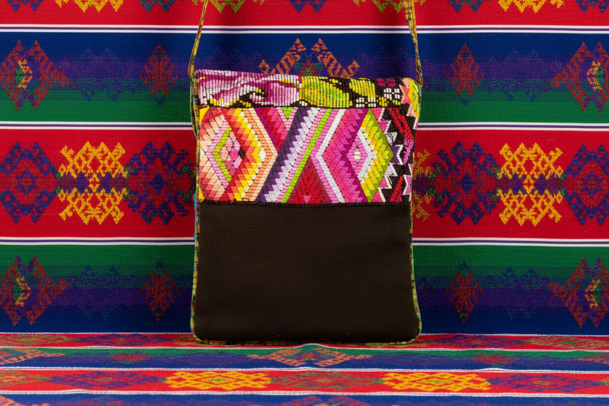 Messenger Up-cycled Huipil Crossbody One-of-a-Kind Bag - Guatemala