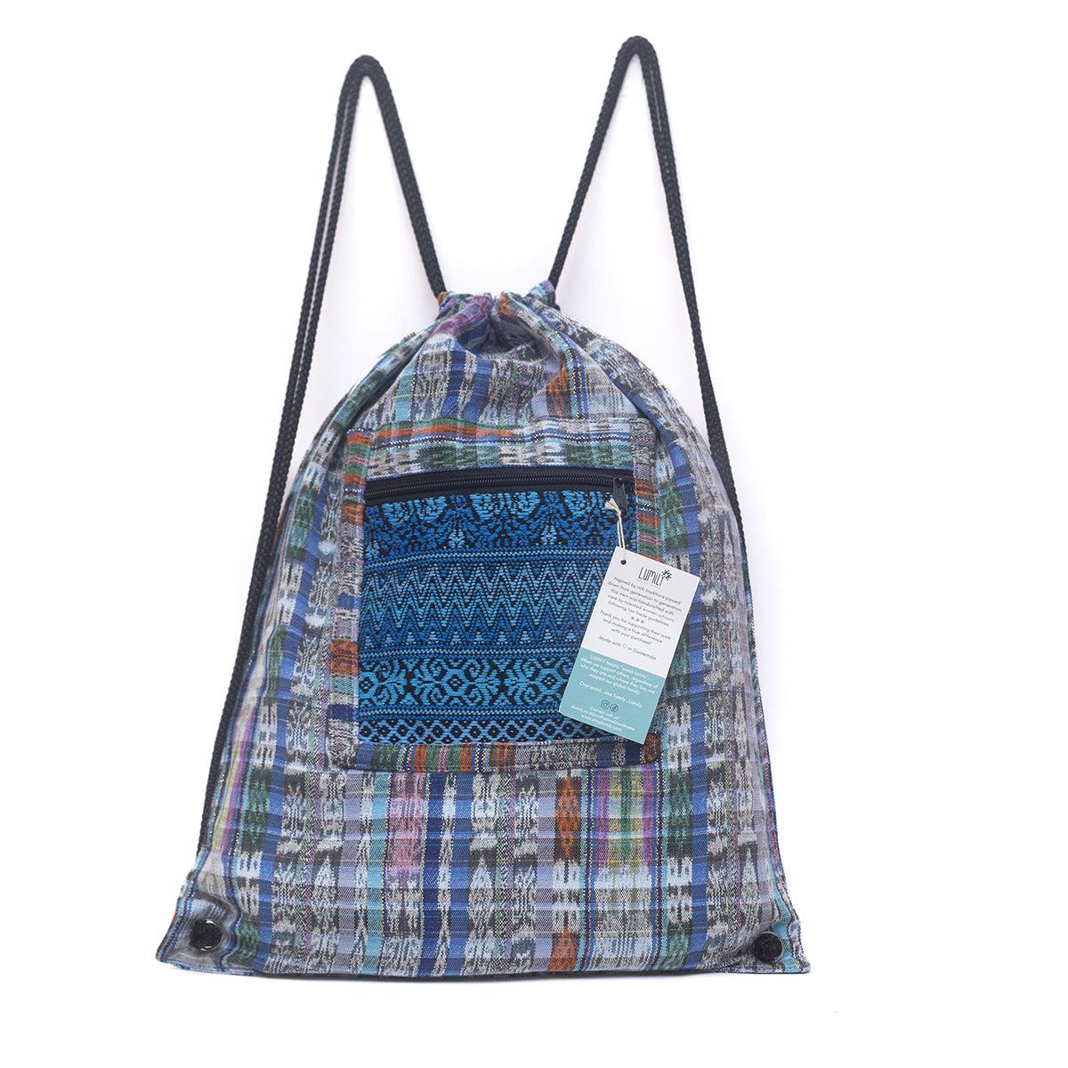 Salsa Upcycled Corte Backpack - Unique Guatemalan Handicraft