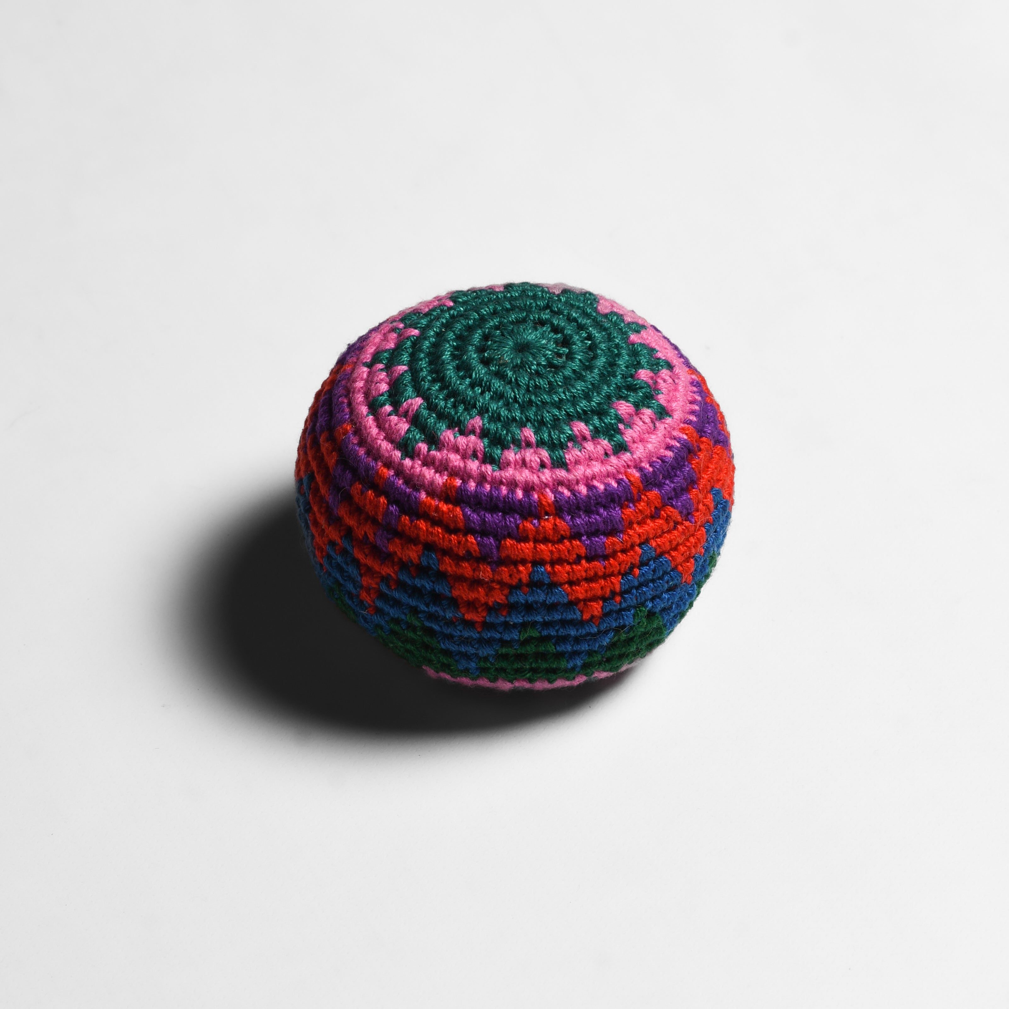 Crochet Multicolor Hacky Sack Stress Ball | Bocce Ball - Guatemala