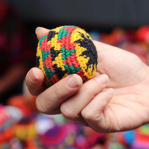 Crochet Multicolor Hacky Sack Stress Ball | Bocce Ball - Guatemala