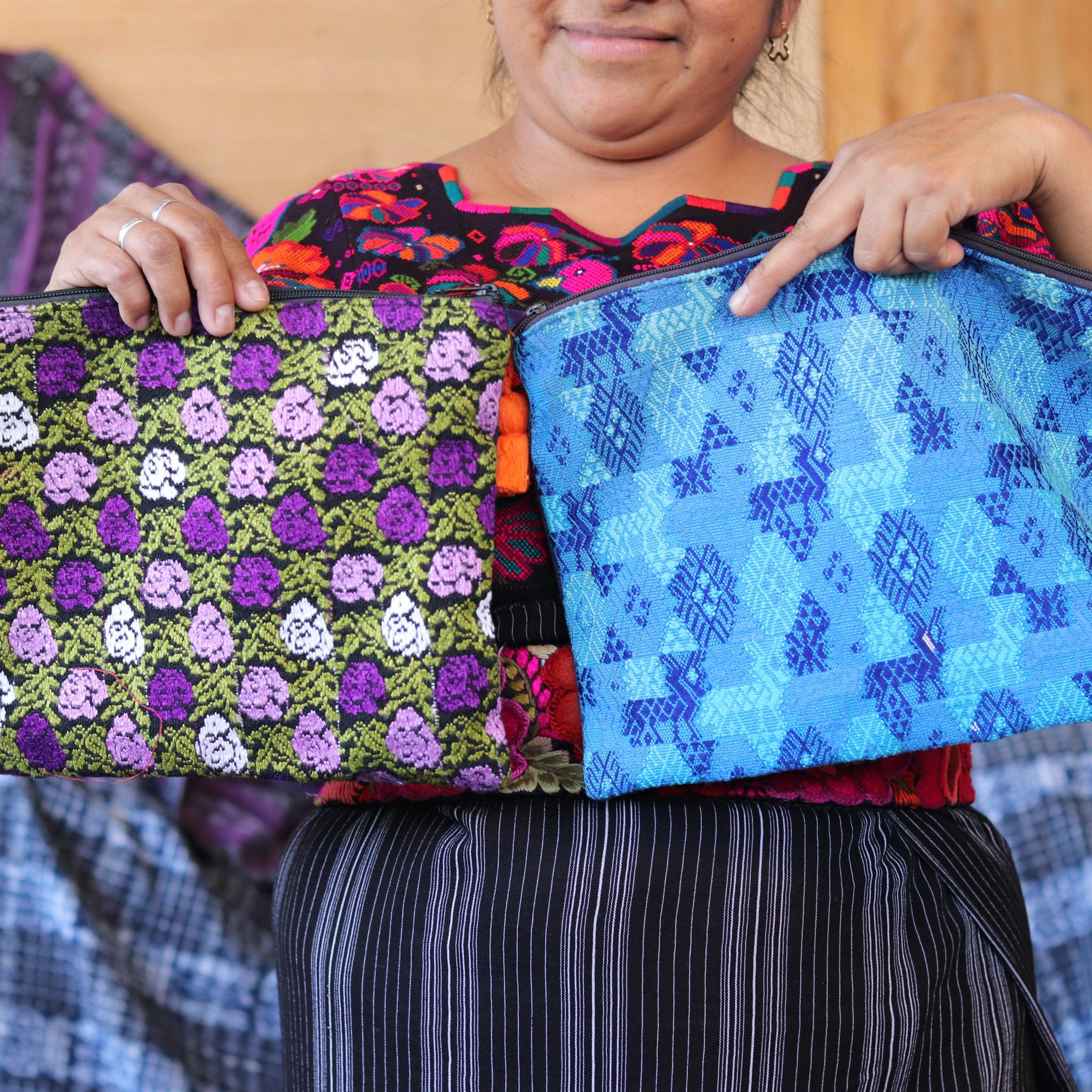 Maya Up-cycled Huipil Cosmetic One-of-a-Kind Bag (2XL) - Guatemala