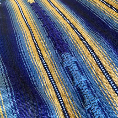 Hacienda Sarape Striped Colorful Blanket - Guatemala