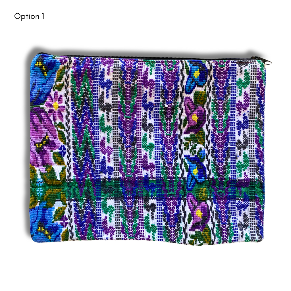 Maya Up-cycled Huipil Cosmetic One-of-a-Kind Bag (2XL) - Guatemala