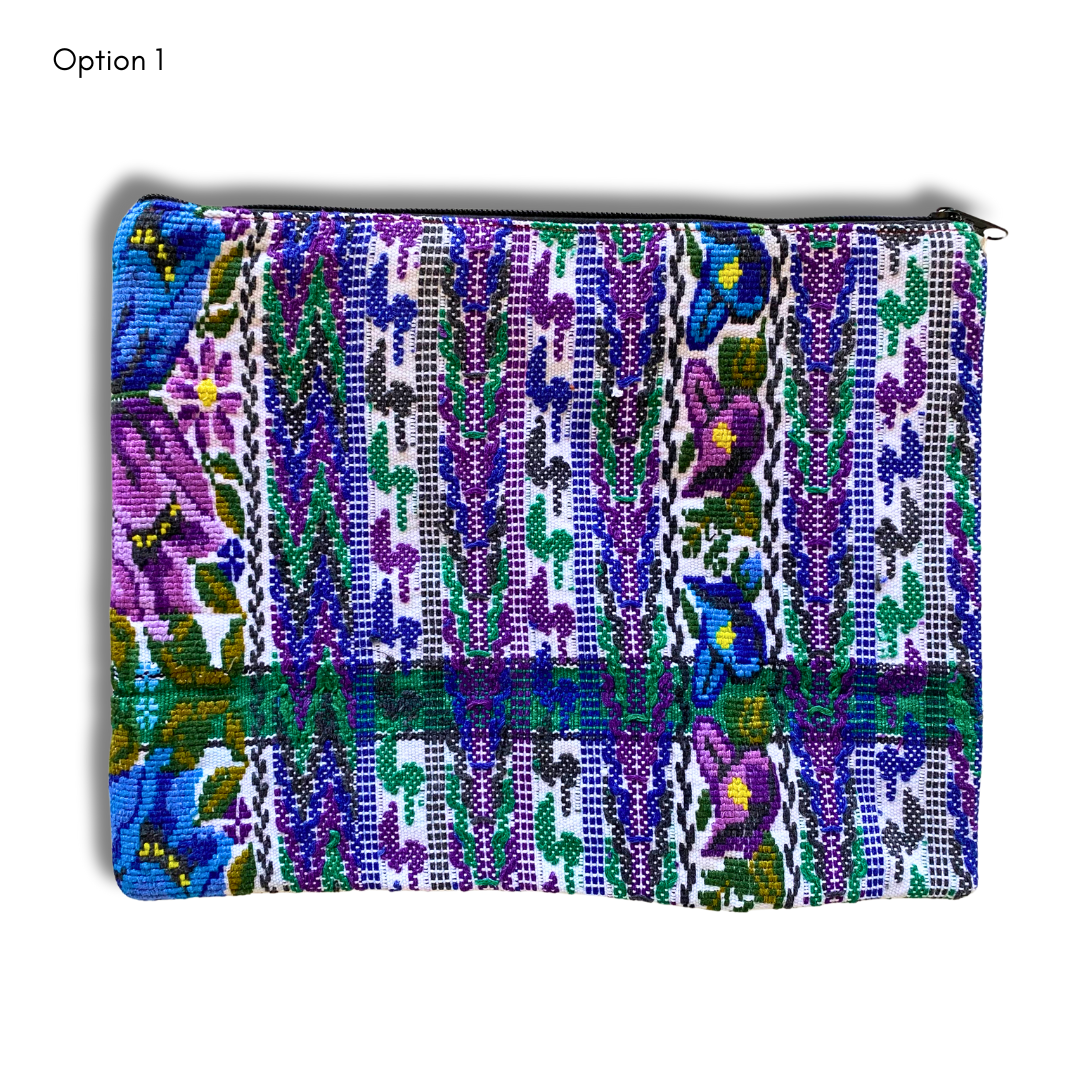 Maya Up-cycled Huipil Cosmetic One-of-a-Kind Bag (2XL) - Guatemala