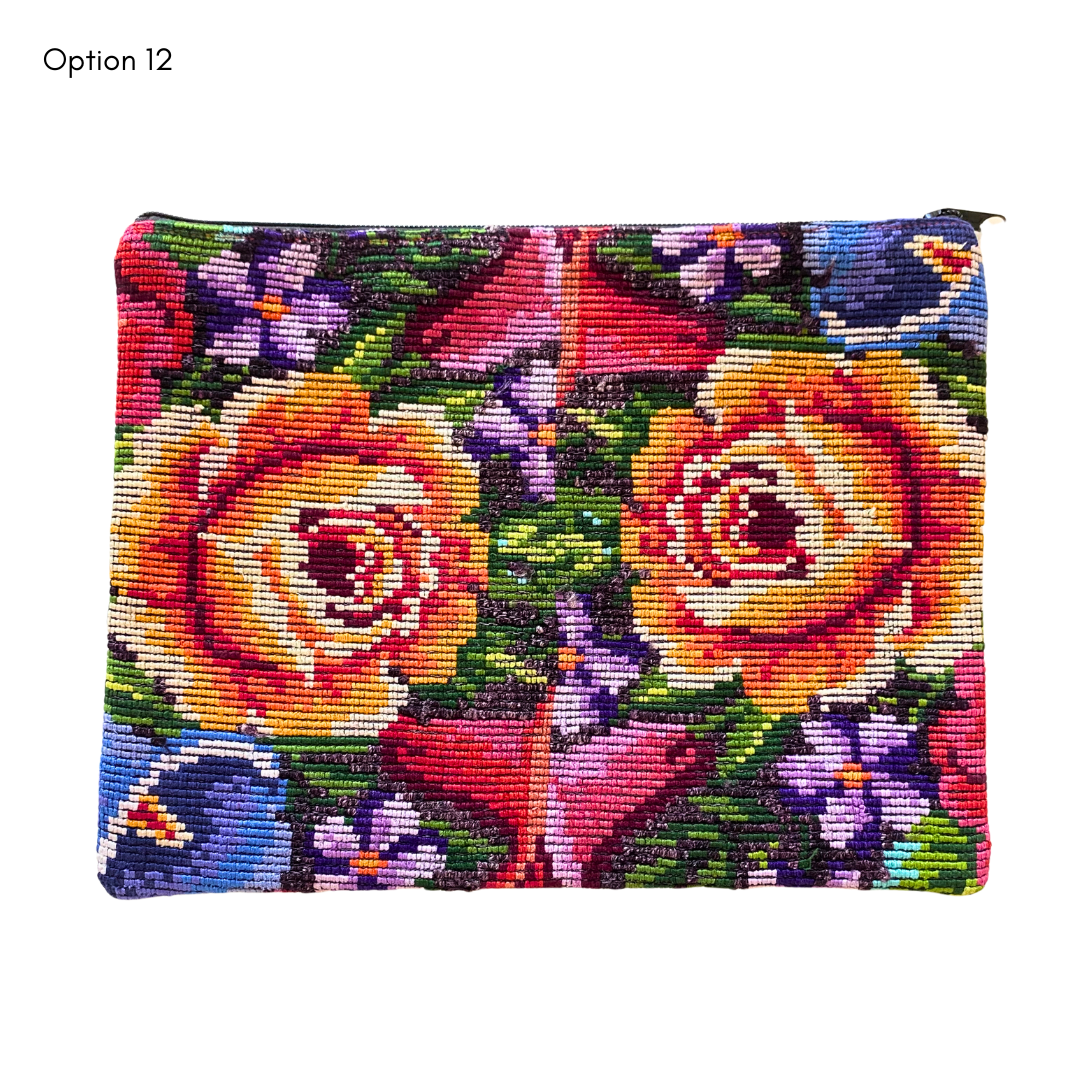 Maya Up-cycled Huipil Cosmetic One-of-a-Kind Bag (2XL) - Guatemala