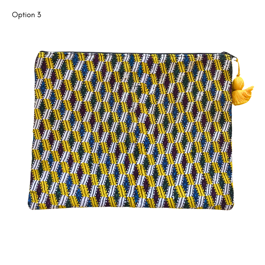 Maya Up-cycled Huipil Cosmetic One-of-a-Kind Bag (2XL) - Guatemala