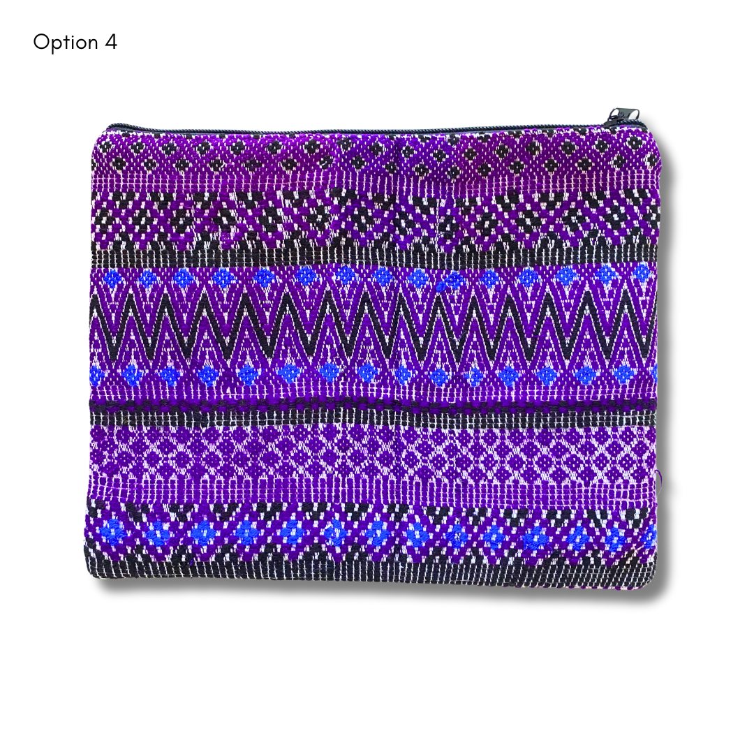 Maya Up-cycled Huipil Cosmetic One-of-a-Kind Bag (2XL) - Guatemala