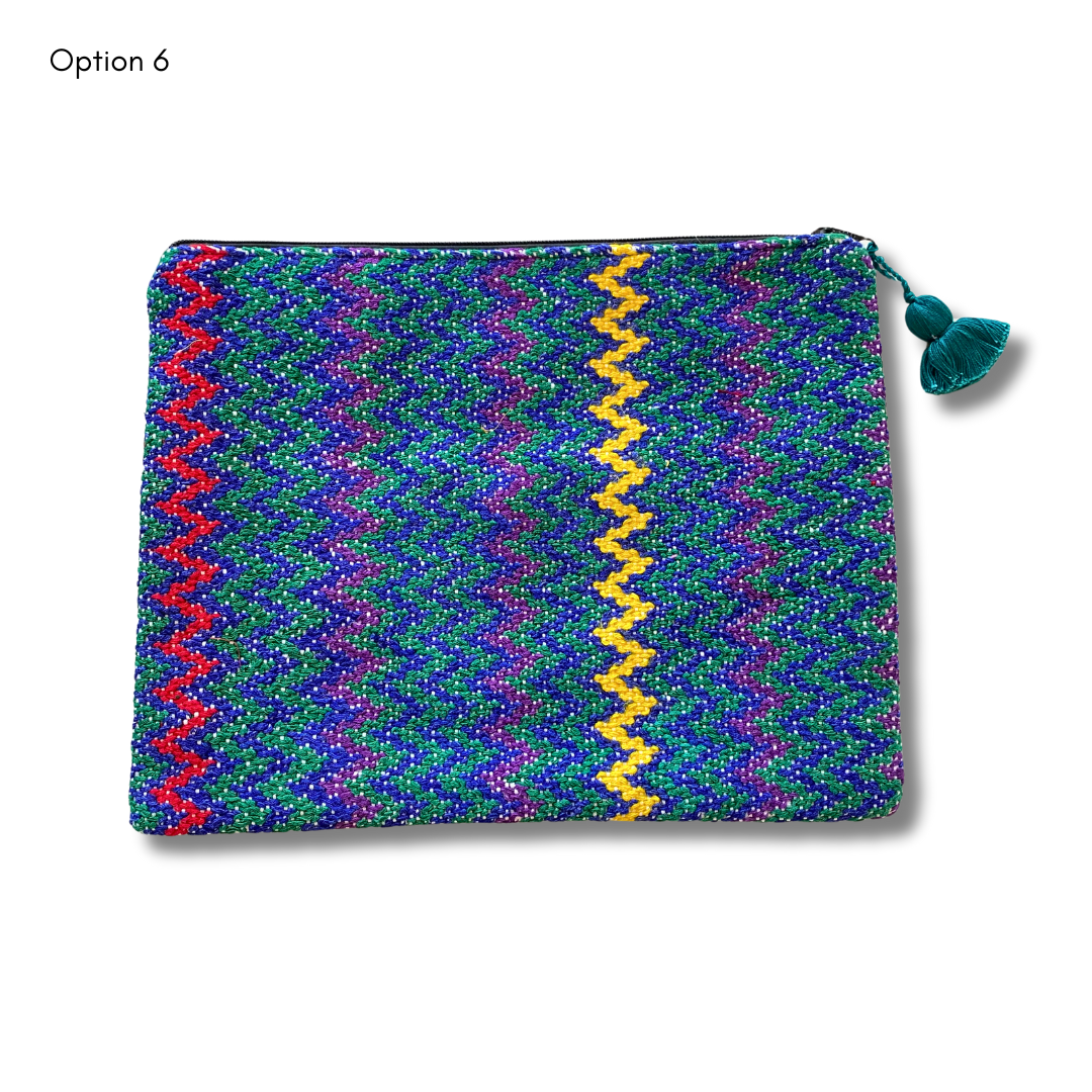 Maya Up-cycled Huipil Cosmetic One-of-a-Kind Bag (2XL) - Guatemala
