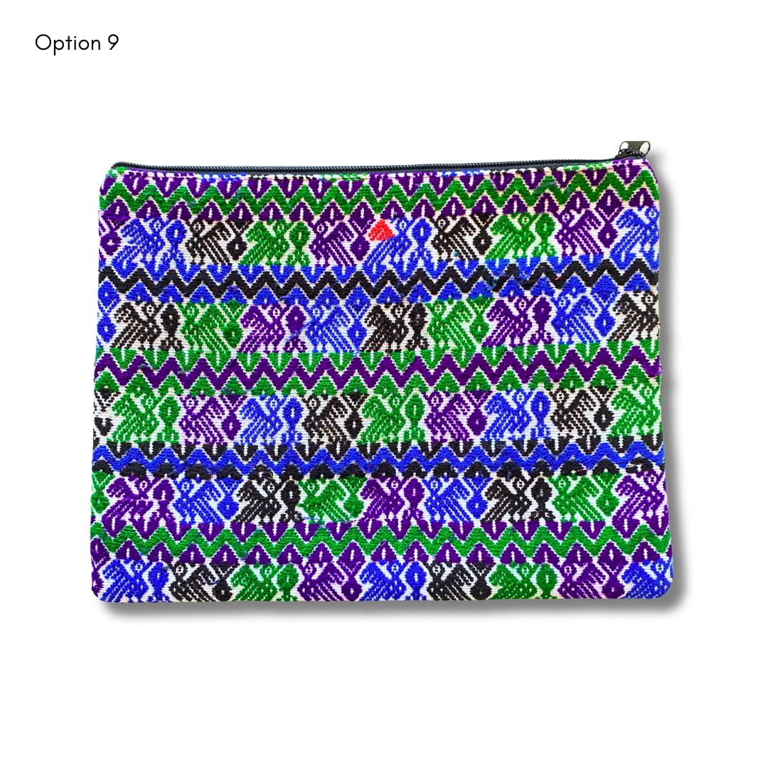 Maya Up-cycled Huipil Cosmetic One-of-a-Kind Bag (2XL) - Guatemala