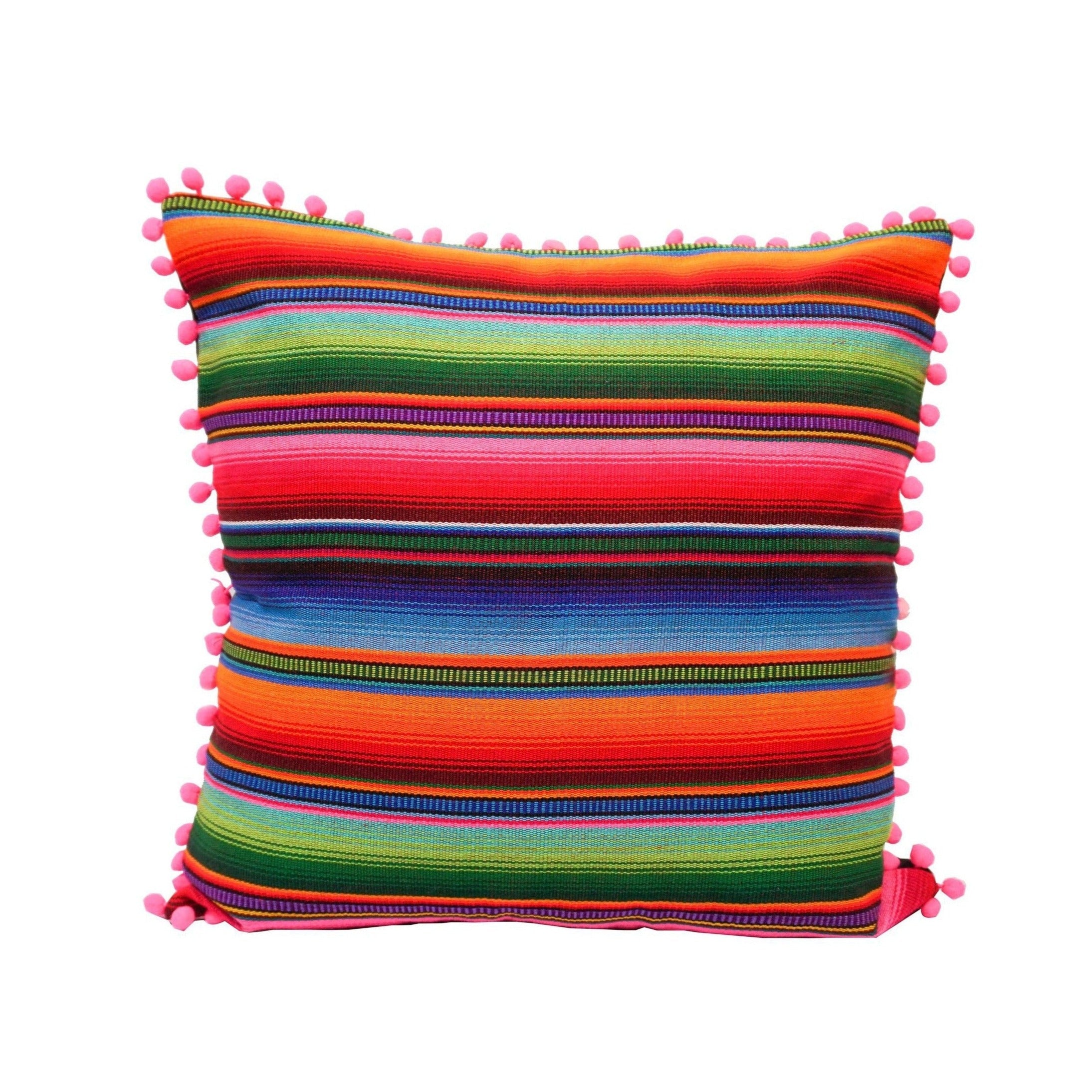 Hacienda Sarape Striped Pillow Cover - Guatemala