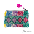 Maya Up-cycled Huipil Cosmetic One-of-a-Kind Bag (Small) - Guatemala