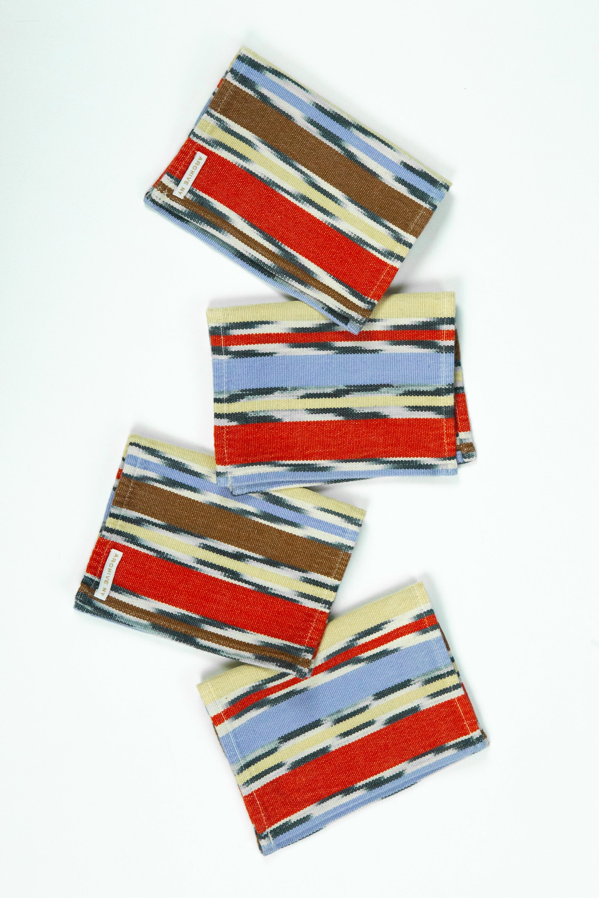 Xela Multi Jaspe Cocktail Napkins Set of 4