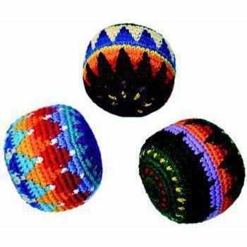 Crochet Multicolor Hacky Sack Stress Ball | Bocce Ball - Guatemala