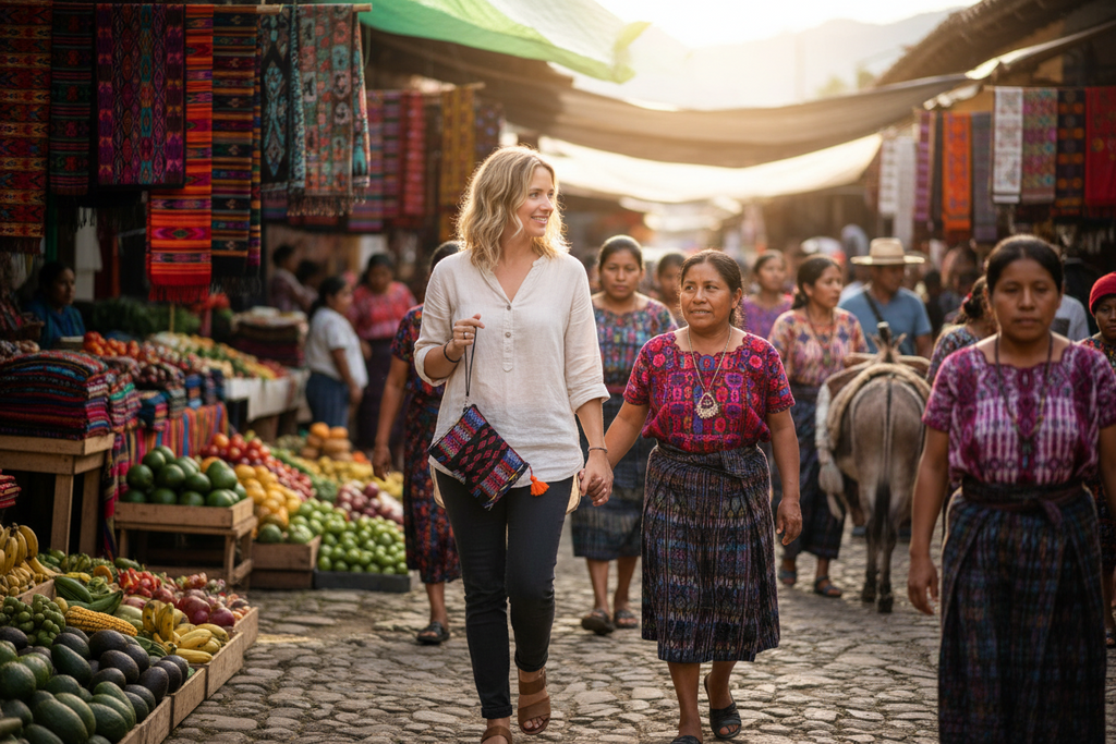 Gitana Huipil Upcycled Wristlet - Guatemala
