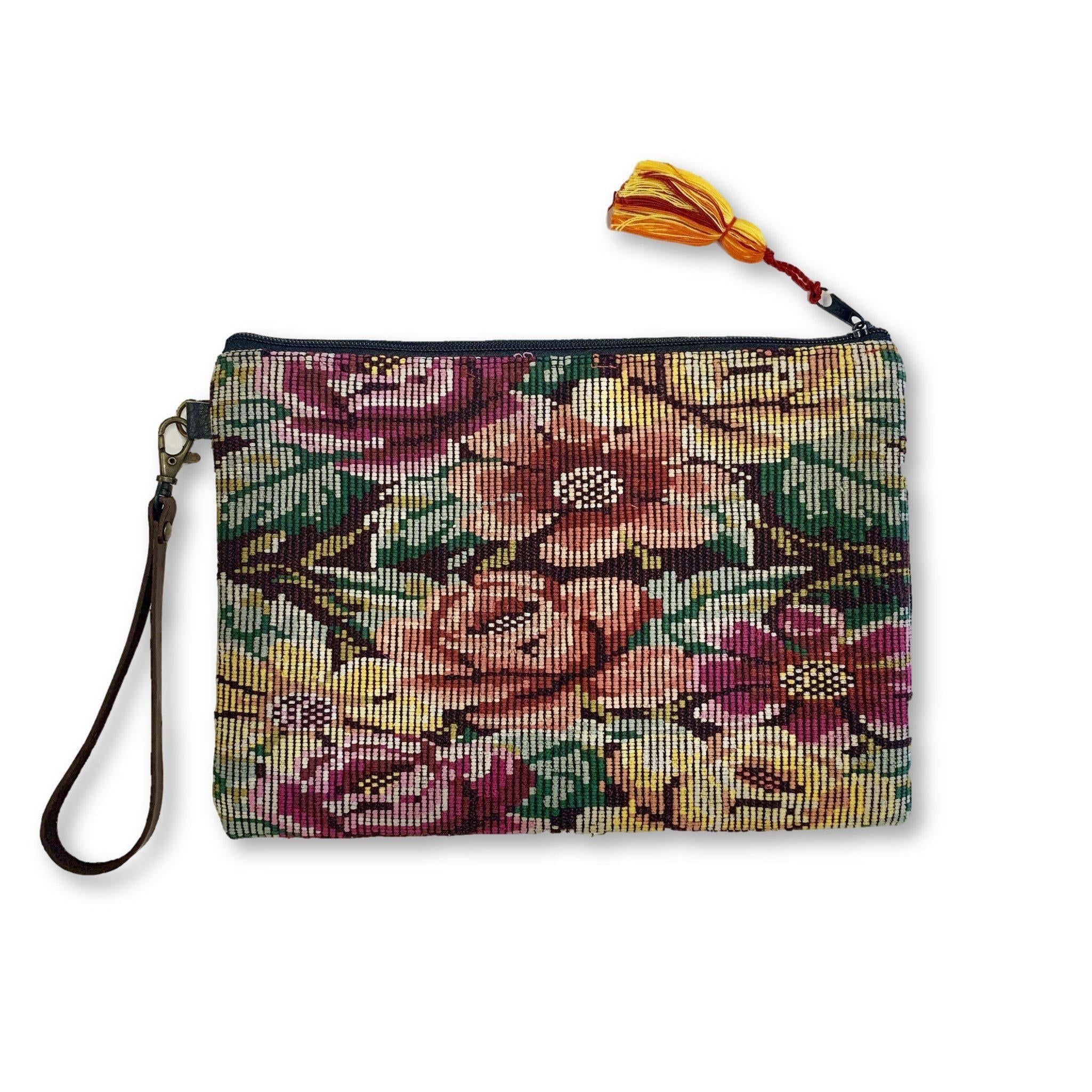 Gitana Huipil Upcycled Wristlet - Guatemala