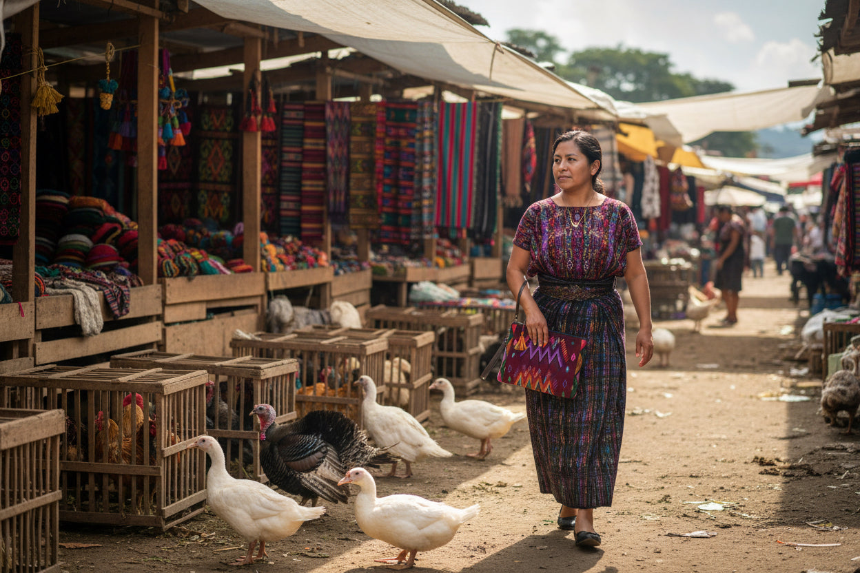 Gitana Huipil Upcycled Wristlet - Guatemala