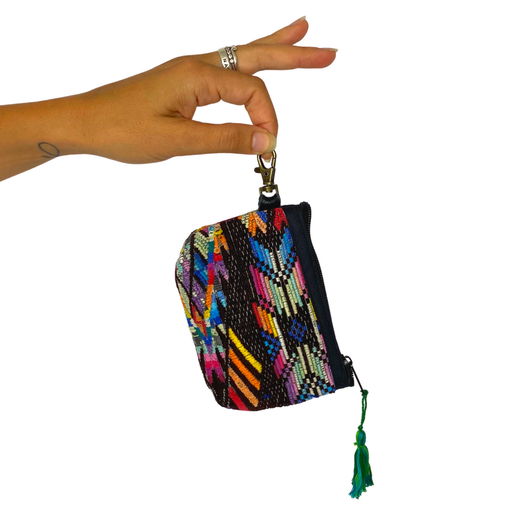 Leti Upcycled Huipil Coin Purse - Guatemala