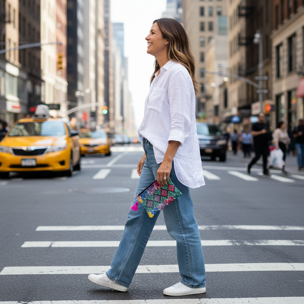 Maya Up-cycled Huipil Cosmetic One-of-a-Kind Bag (XL) - Guatemala