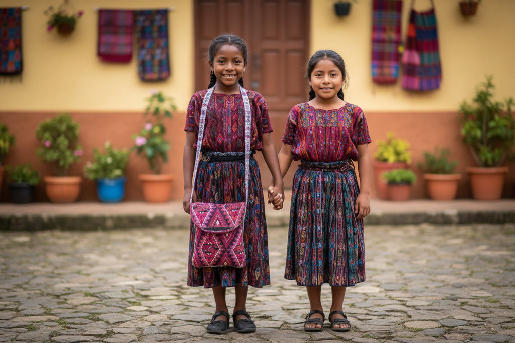 Messenger Up-cycled Huipil Crossbody One-of-a-Kind Bag - Guatemala