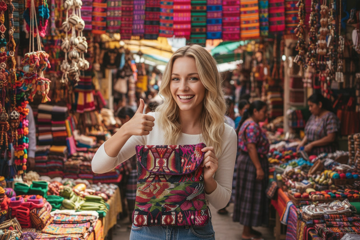 Messenger Up-cycled Huipil Crossbody One-of-a-Kind Bag - Guatemala