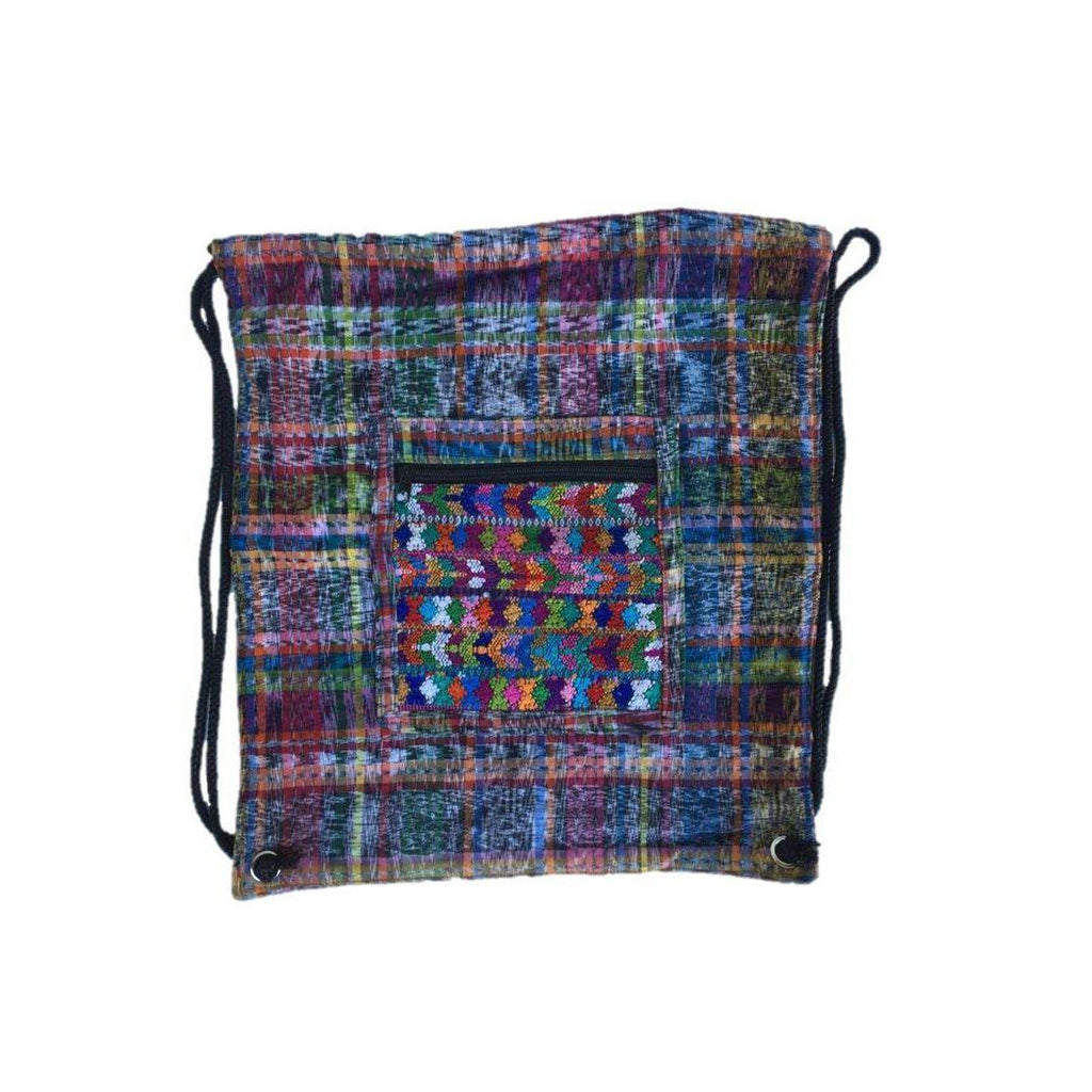 Salsa Upcycled Corte Backpack - Unique Guatemalan Handicraft