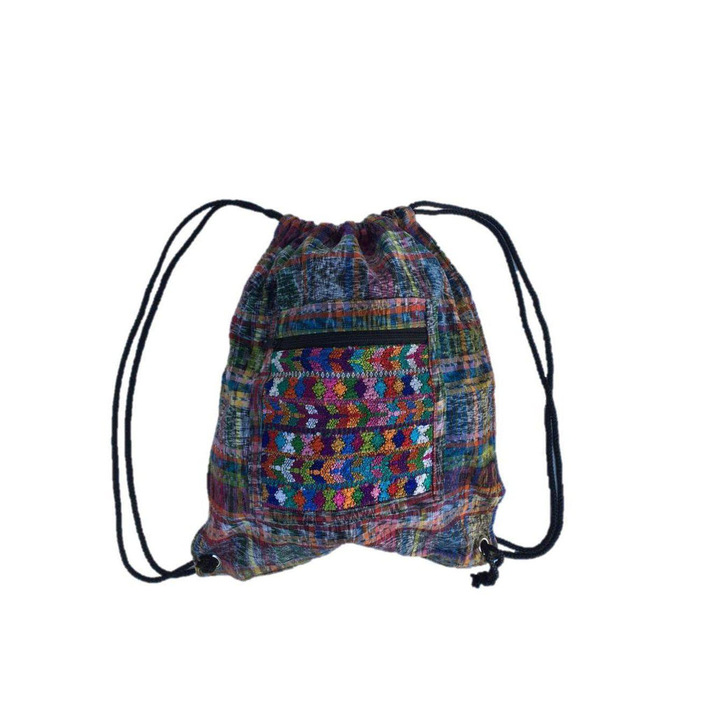 Salsa Upcycled Corte Backpack - Unique Guatemalan Handicraft