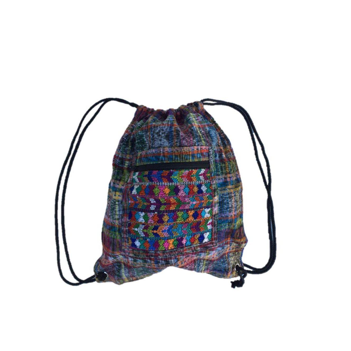 Salsa Upcycled Corte Backpack - Unique Guatemalan Handicraft