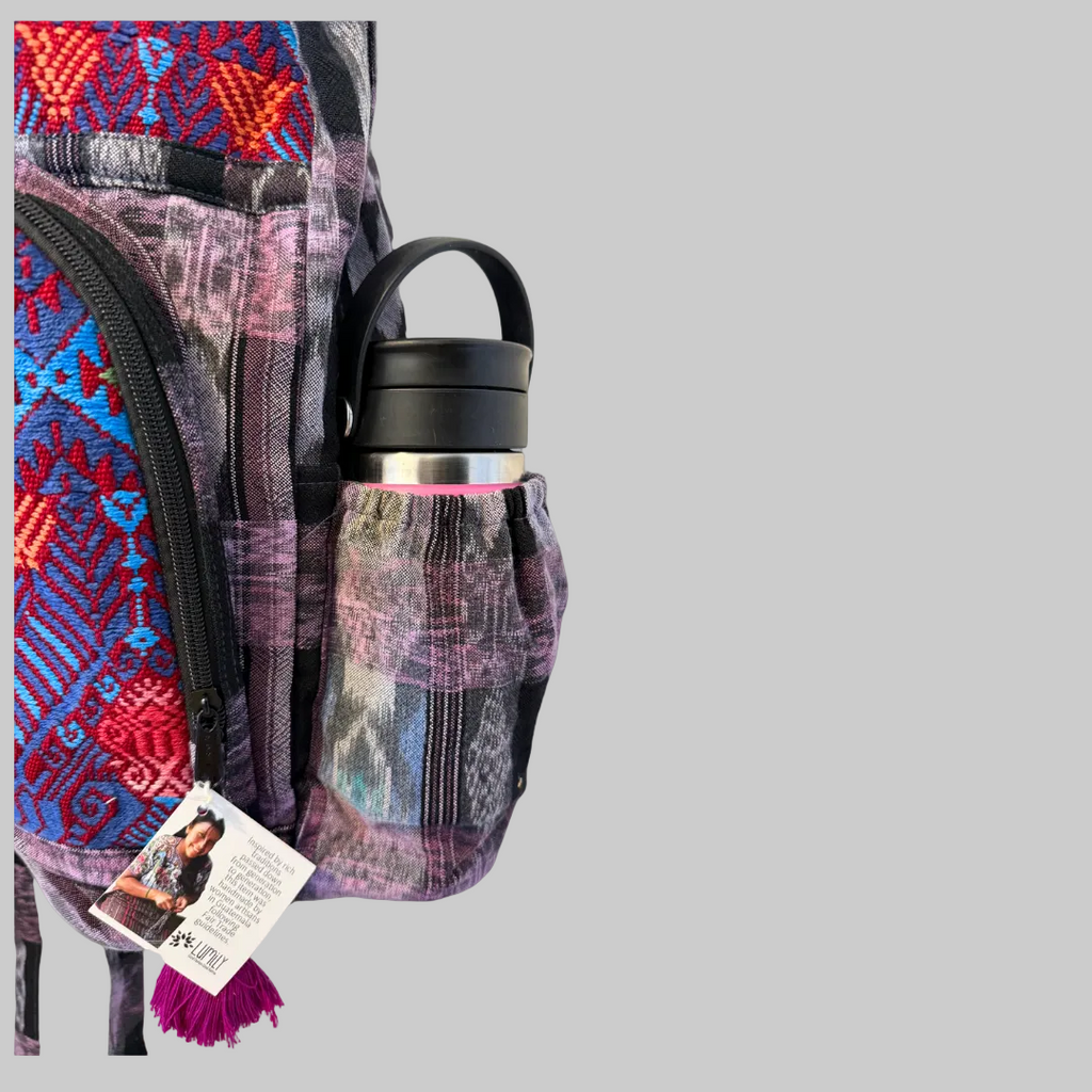 Volcano Huipil Upcycled Textile Backpack - Guatemala