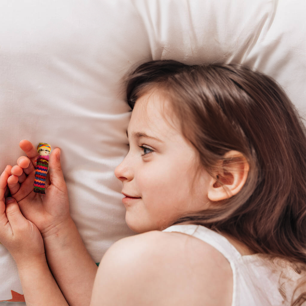 Single Handmade Worry Dolls Tiny Boho Doll - Guatemala